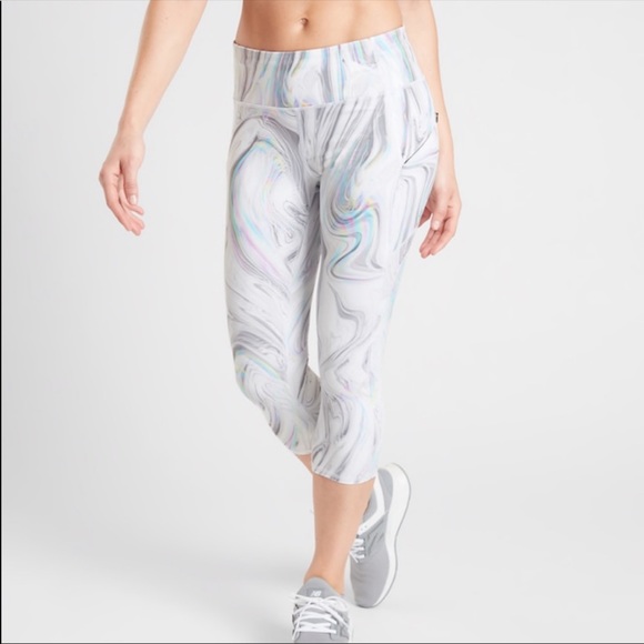 New Athleta Contender Opal Capri Powerlift Sz S & L - Picture 2 of 10